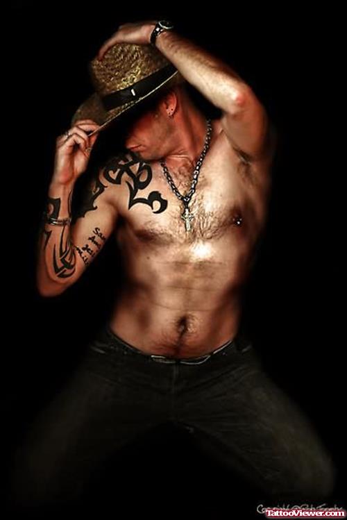 Cowboy Tattoo Design For Men