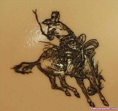 Bronk Cowboy Tattoo Design