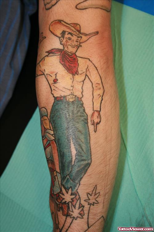 Vegas Cowboy Tattoo