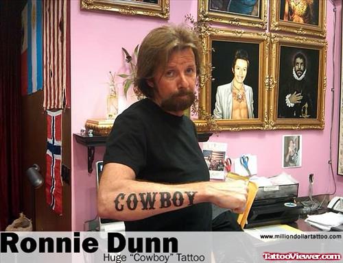 Ronnie Dunn Cowboy Tattoo