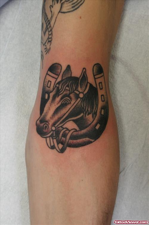 Horse Shoe Tattoo