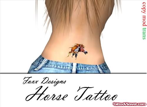 Horse Tattoo On Back