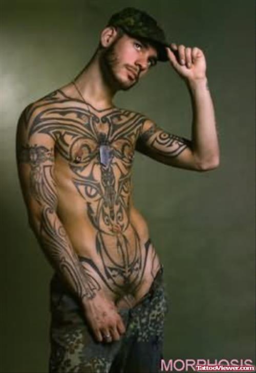 Cowboy Tattoos On Full Body