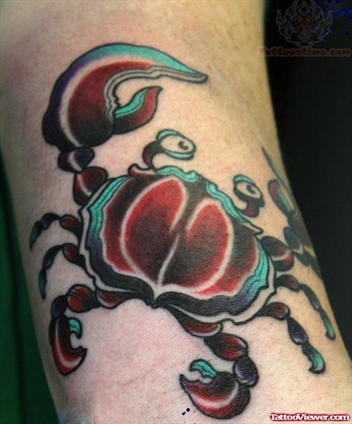 Samurai Crab Tattoo