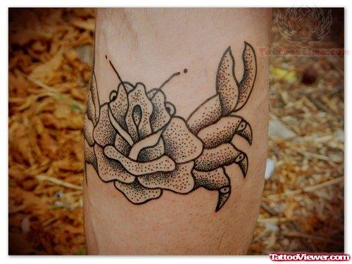 Crab Rose Tattoo