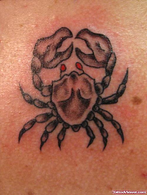Red Eyes Crab Tattoo