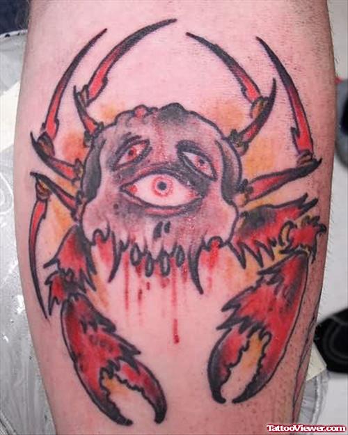 Red Crab Tattoo