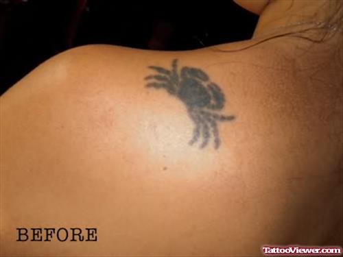 Upper Shoulder Crab Tattoo