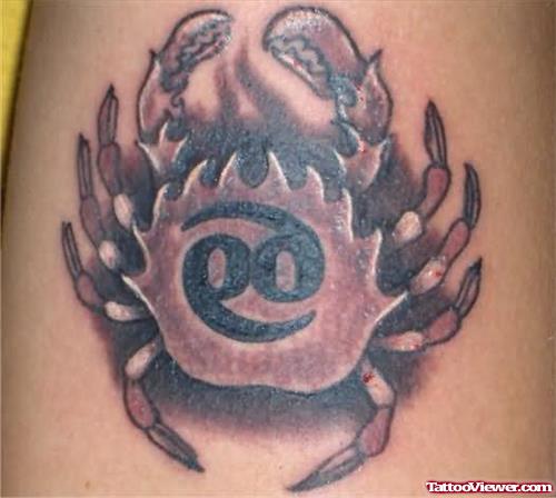 Stylish crab Tattoo