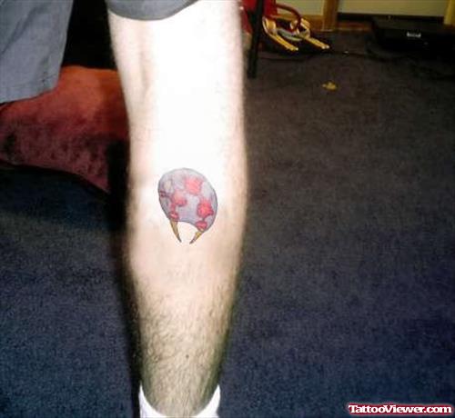 Muthical Crab Tattoo On Leg