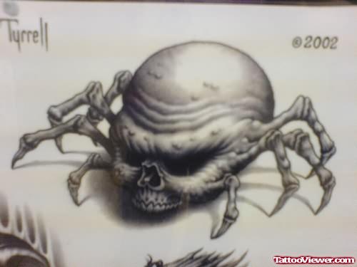 Crab Skull Tattoo