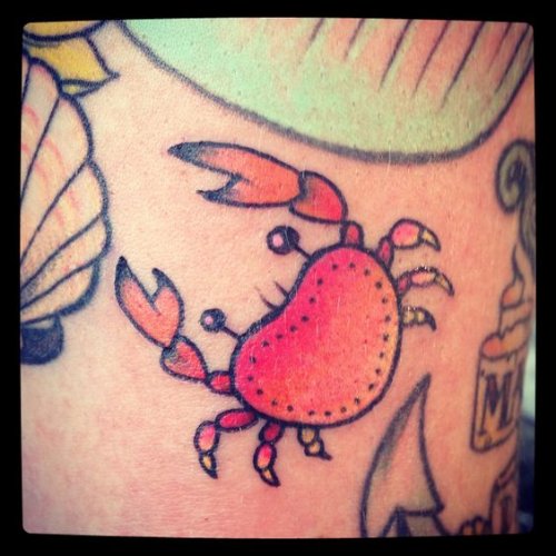 Nice Crab Tattoo Idea