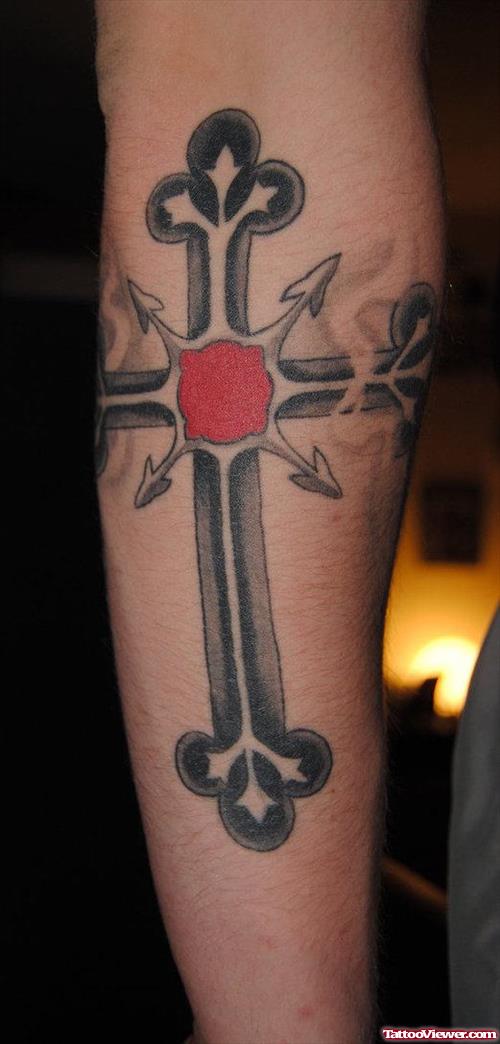 Cross Arm Tattoo