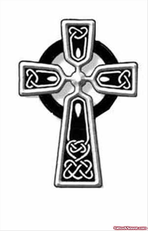 Awful Small Celtic Cross Tattoo Design