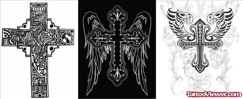 Tribal Cross Tattoo Designs Gallery