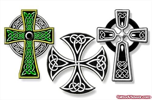 Celtic Crosses Tattoos Designs