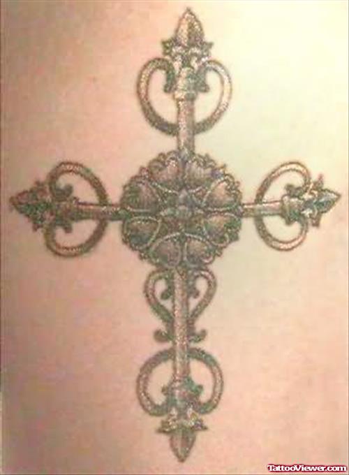 Ornamental Cross Tattoo