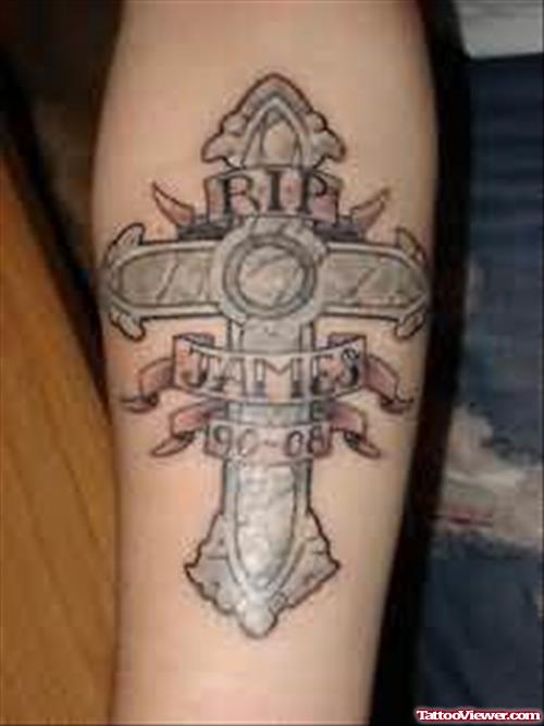 Top Cross Tattoo