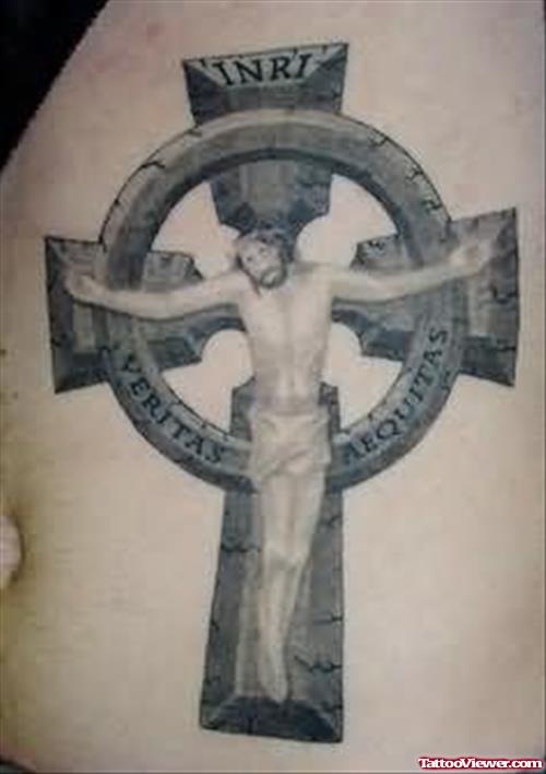 Jesus On The Cross - Cross Tattoo