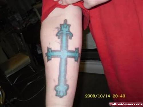 Cross Tattoo Picture On Arm