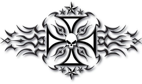 Tribal Maltese Cross Tattoo Design
