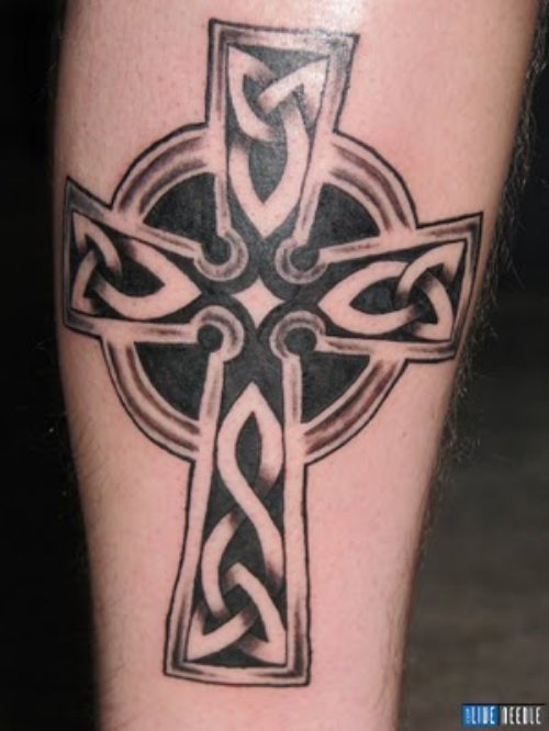 Beautiful Celtic Cross Tattoo