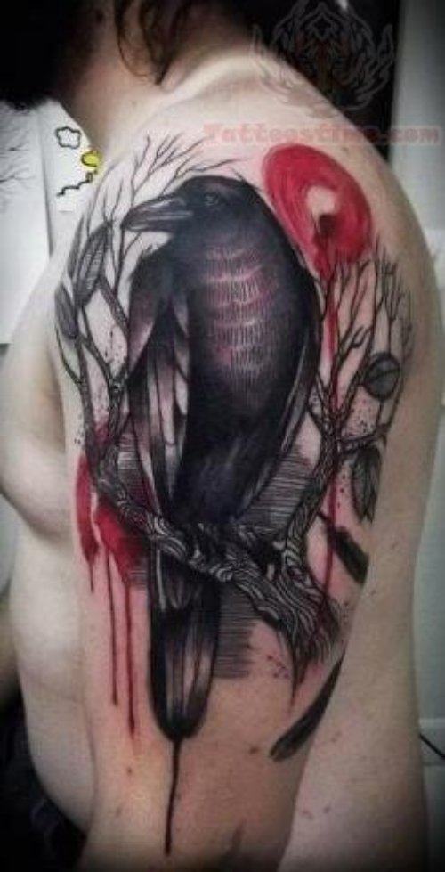 Scary  Crow Tattoo