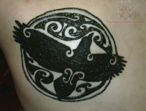 Henna Crow Tattoo