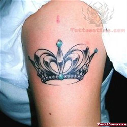 Crown Tattoo For Biceps