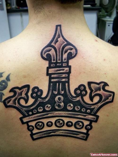 Metallic Effect Crown Tattoo