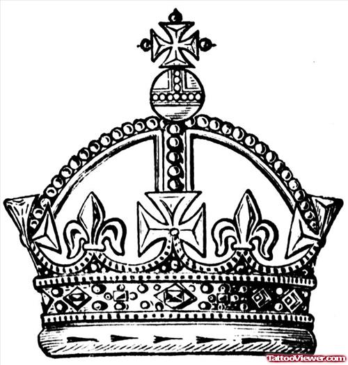 Kings Crown Tattoo Design Sample