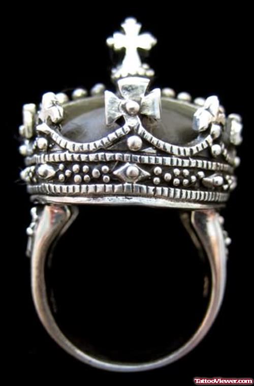 Imperial Crown Ring Tattoo Design