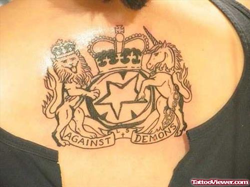 Crown Tattoo design For Women