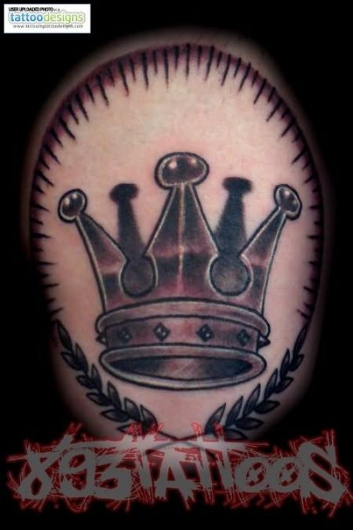 Traditional Crown Tattoo Design