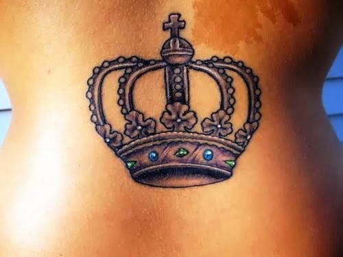 Lowerback Crown Tattoo