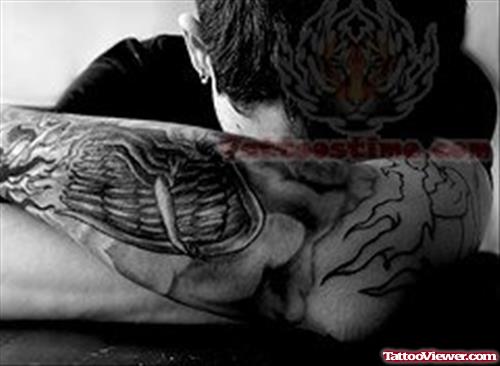 Angel Cherub Tattoo On Arm