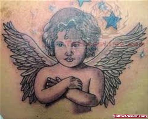 Baby Angel Cupid Tattoo