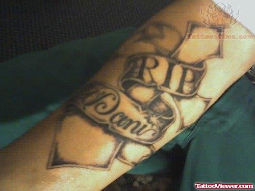 Rip Dani Cross Large Tattoo