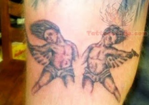 Cherub Tattoo Designs And Evil Cherub