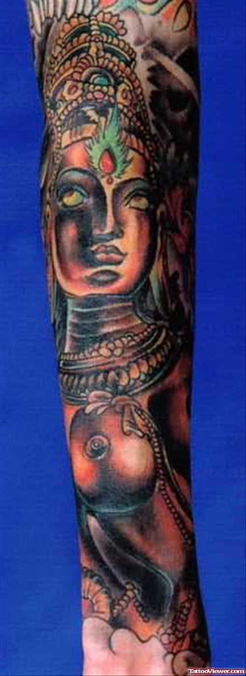 Shiva And Dagger Tattoo