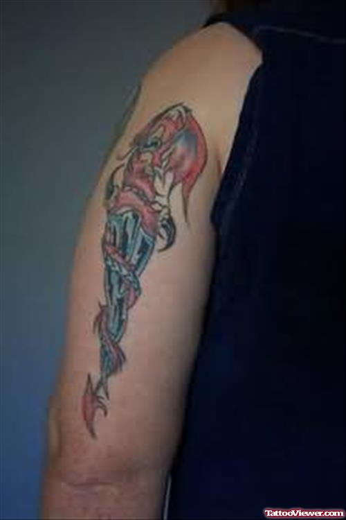 Stylish Dagger Tattoo Design