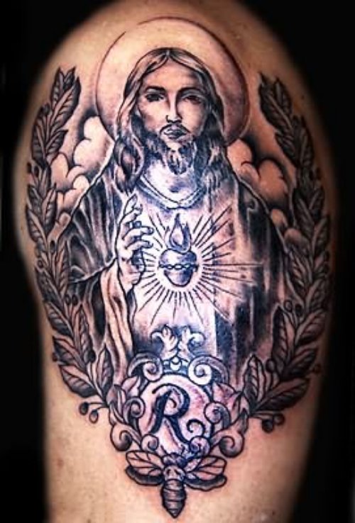 Jesus And Dagger Tattoo