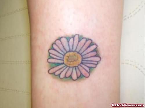 Daisy Ankle Tattoo