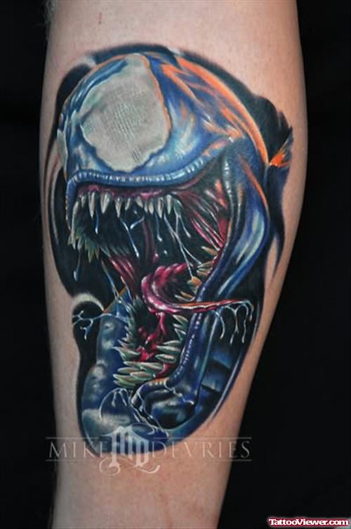 Venom Death Tattoo on Arm