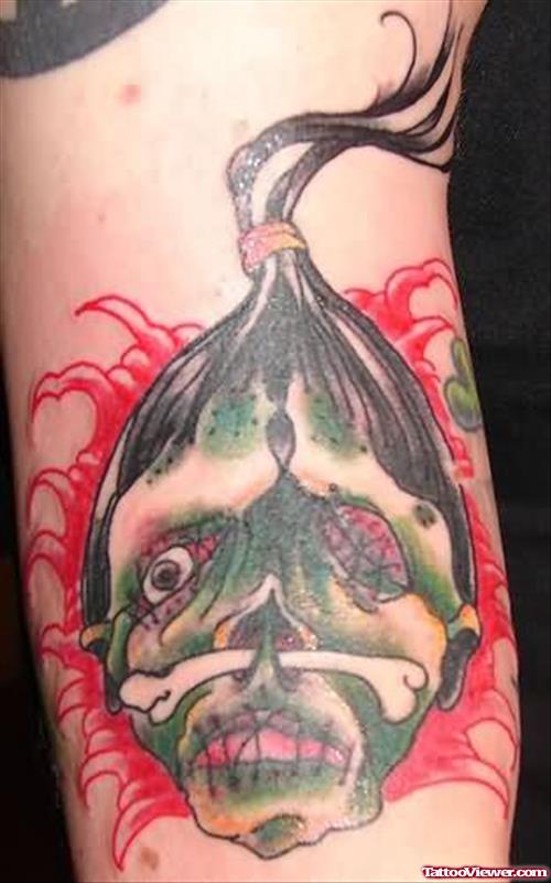 Evil Death Closeup Tattoo