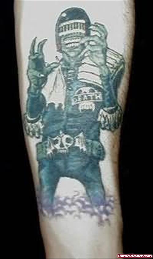 Death Tattoo Design On Arm