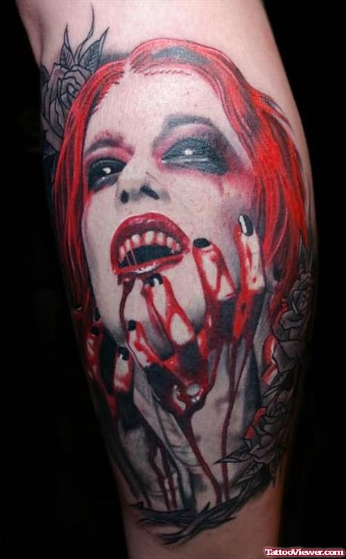Evil Girl Death Tattoos