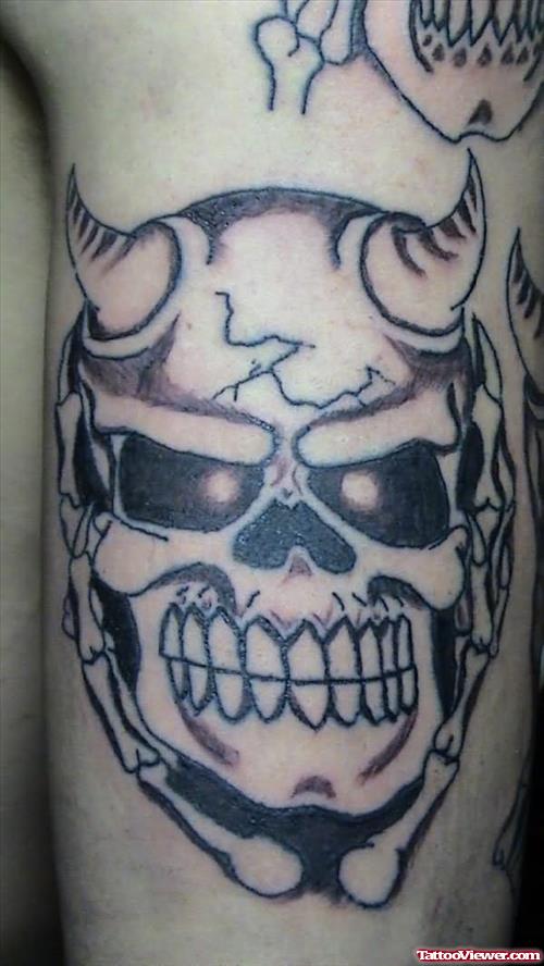 Devil Death Skull Tattoo