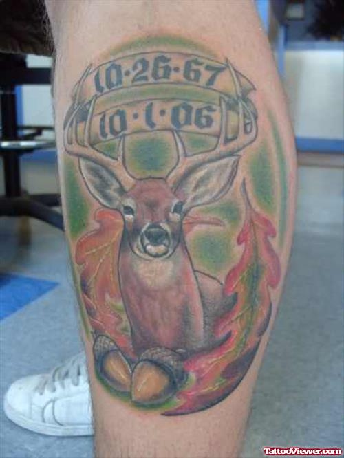 Deer Memorial Tattoo