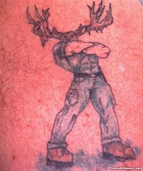 Deer Man Tattoo